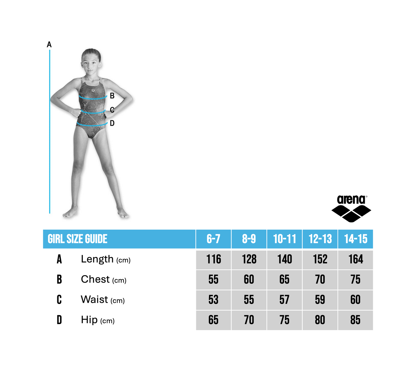Arena Girls Team Swimsuit Swim Pro Solid, Junior