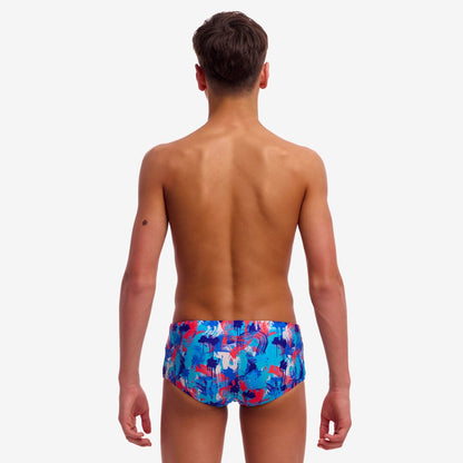 Messy Messy Messy Boy's Sidewinder Trunks