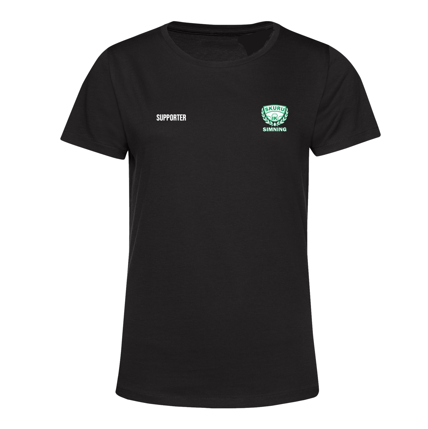 Supporter Cotton T-shirt, Black, Woman